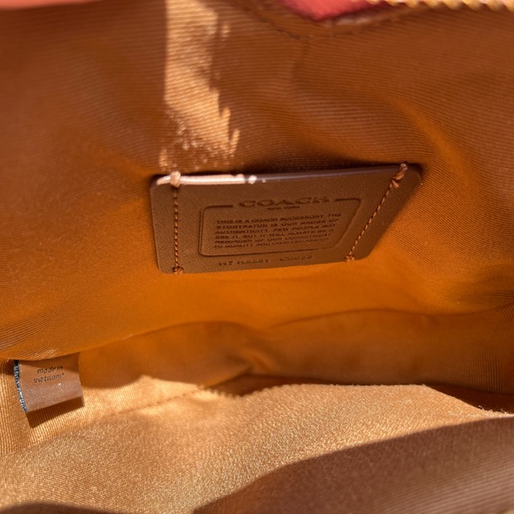 COACH Heart Shaped Crossbody in Signature Canvas with Heart Cherry Print - Picture 10 of 12